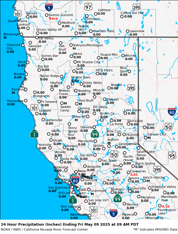 Estimated Precipitation Past 24 Hours