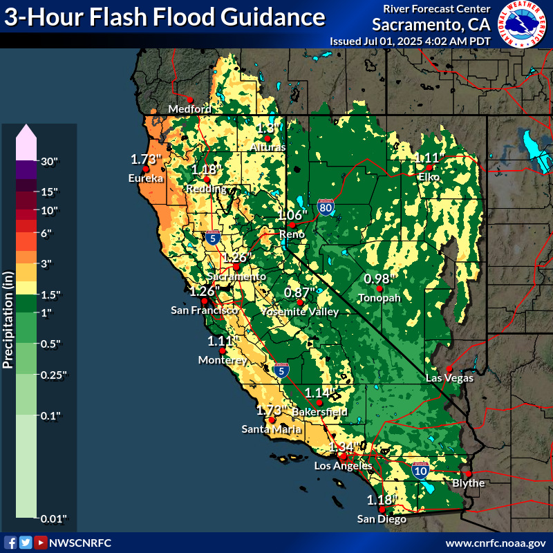 3-Hour Flash Flood Guidance