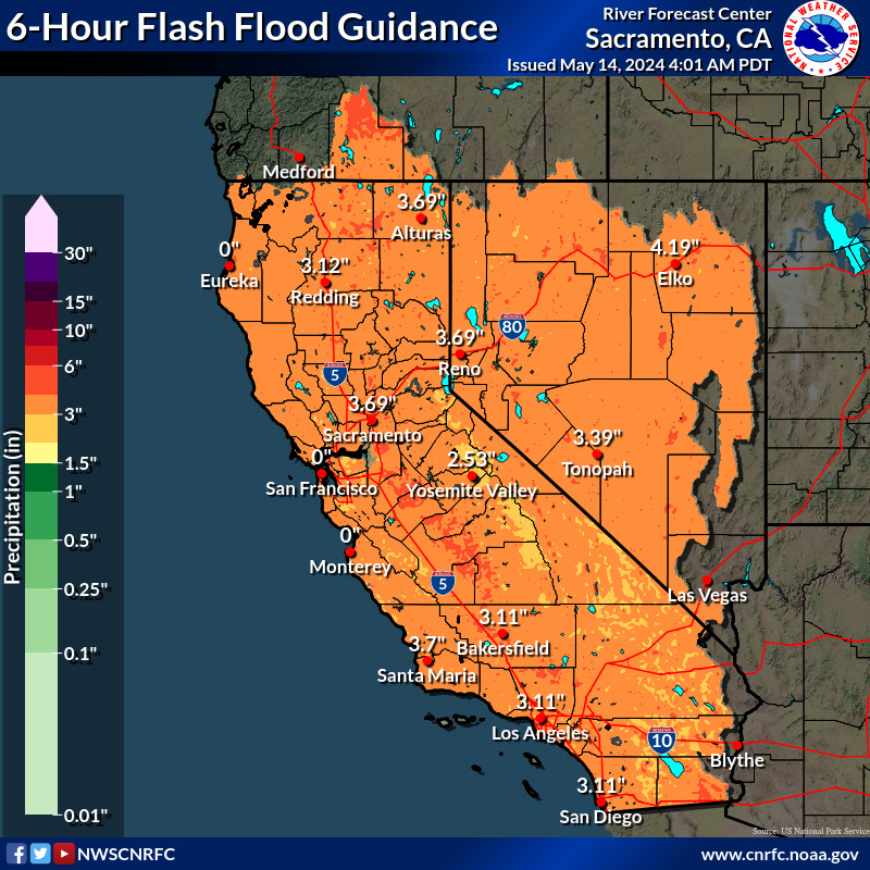 6-Hour Flash Flood Guidance