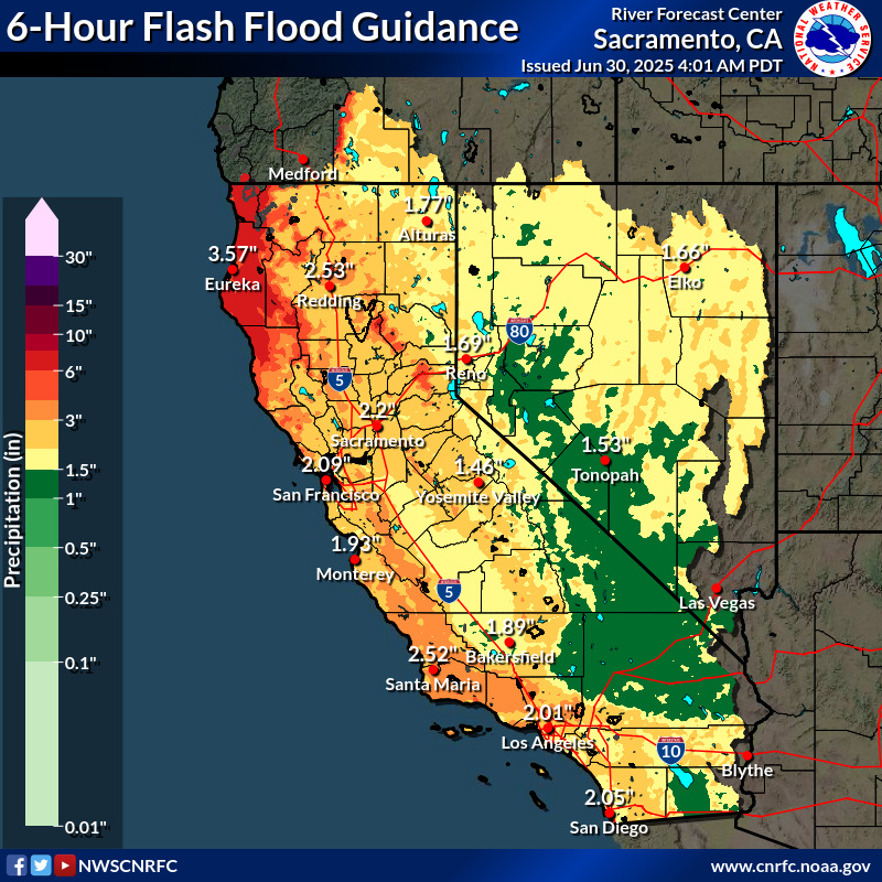 6-Hour Flash Flood Guidance