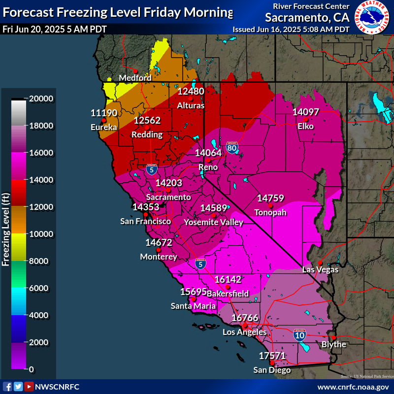 Freezing Level Forecast