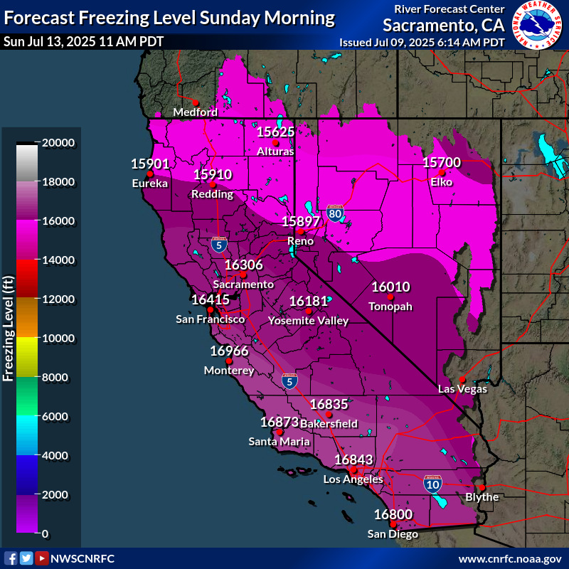 Freezing Level Forecast