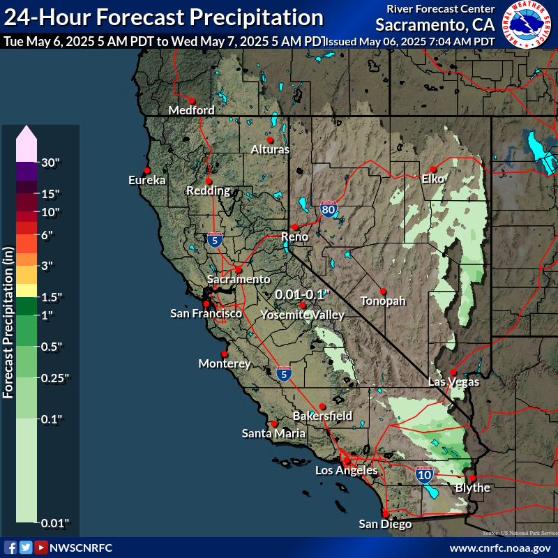 Day 1 Precipitation Forecast Map