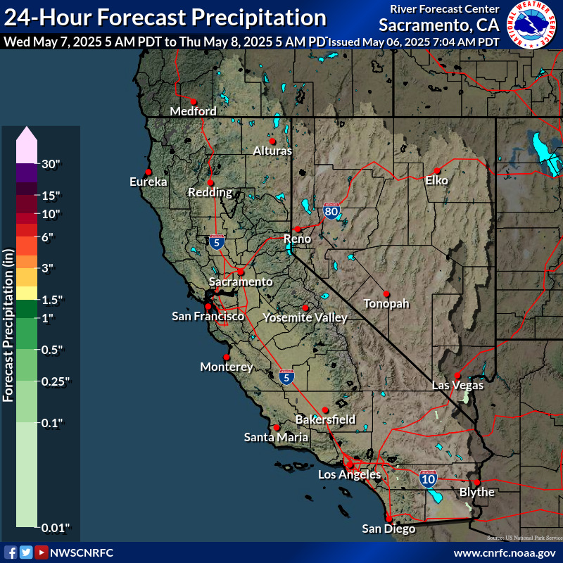 Day 2 Precipitation Forecast Map