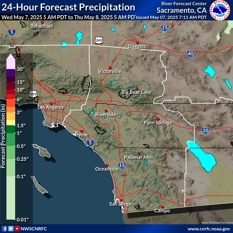 6 hr Rainfall Forecast