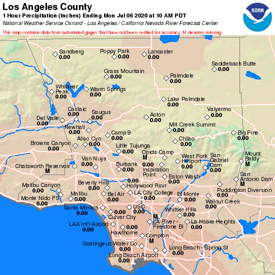 County Precipitation Map