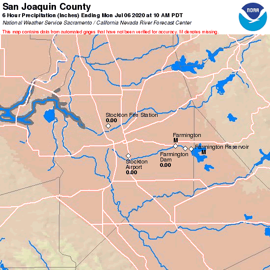 County Precipitation Map
