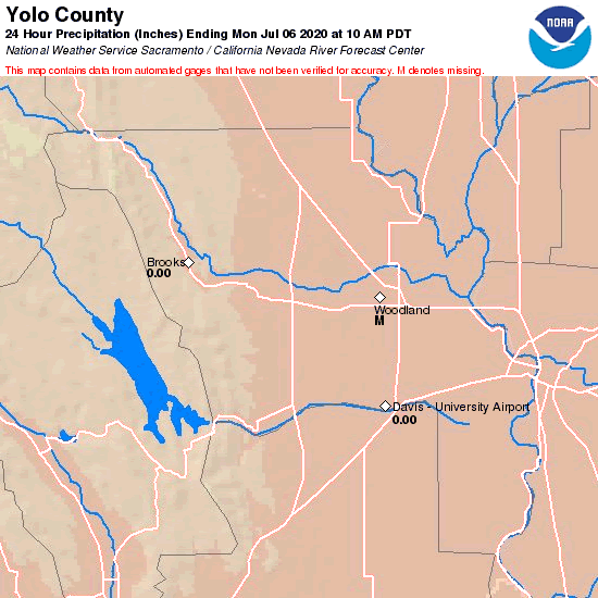 County Precipitation Map