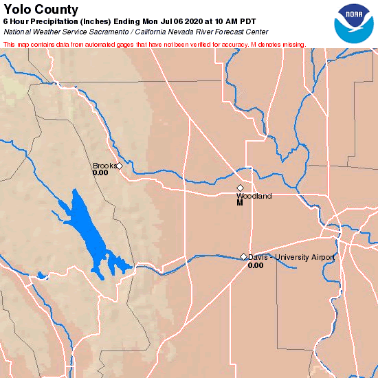 County Precipitation Map