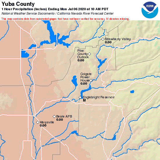 County Precipitation Map