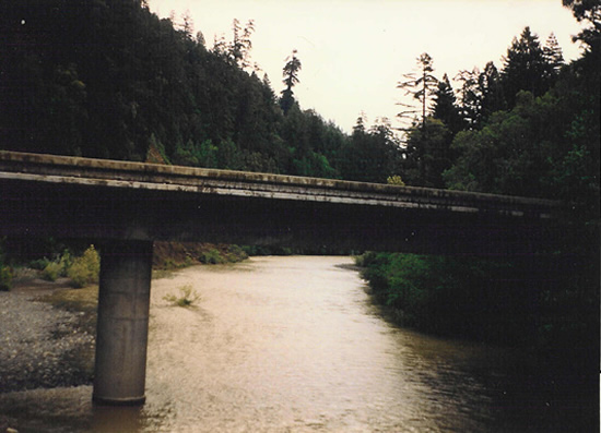 UPSTREAM PHOTOGRAPH - VAN DUZEN RIVER - BRIDGEVILLE (BRGC1)