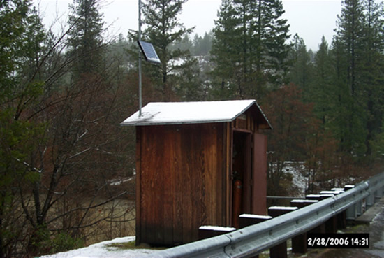 GAGE HOUSE PHOTOGRAPH - MAD RIVER - ABOVE RUTH RESERVOIR (MAUC1)