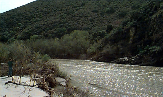 UPSTREAM PHOTOGRAPH - SANTA YNEZ RIVER - NARROWS (NRWC1)