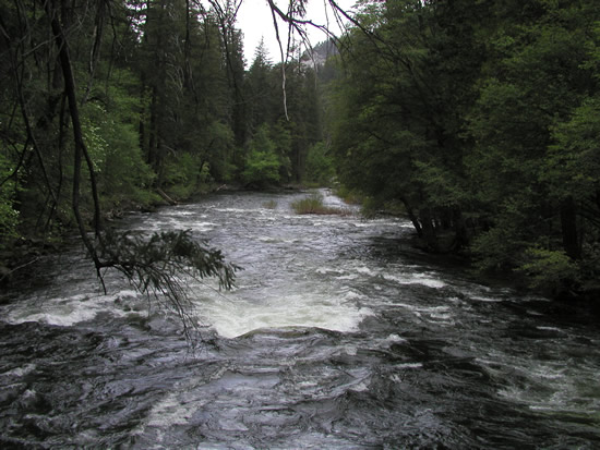 DOWNSTREAM PHOTOGRAPH - MERCED RIVER - YOSEMITE NP AT POHONO BRIDGE (POHC1)