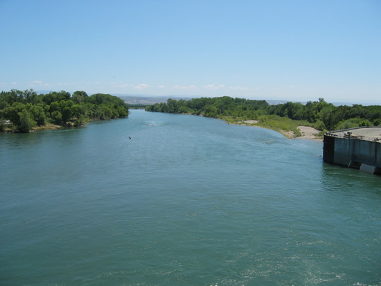 DOWNSTREAM PHOTOGRAPH - SACRAMENTO RIVER - RED BLUFF (RDBC1)