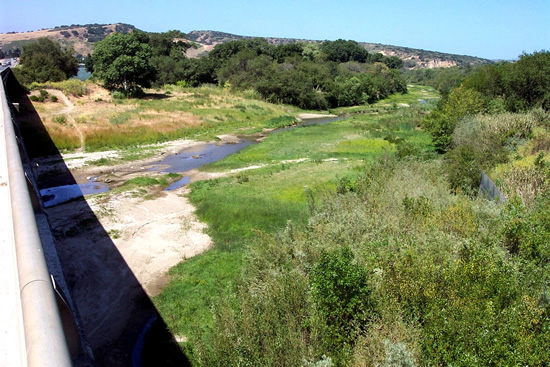 DOWNSTREAM PHOTOGRAPH - SALINAS RIVER - SPRECKELS (SPRC1)