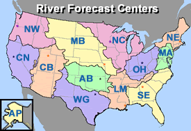 Map showing all 13 RFCs