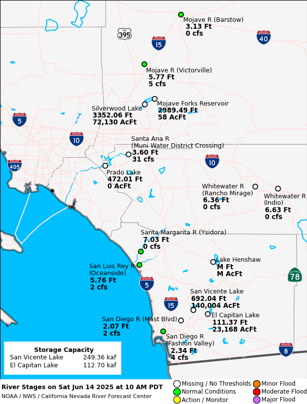 Current River Conditions Map