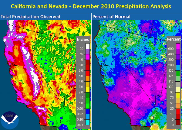 December 2010 Precipitation Map