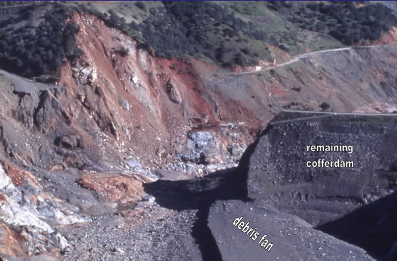 Slide 2:  Initial overtopping of Auburn cofferdam at 9AM PST on the 18th of Feburary