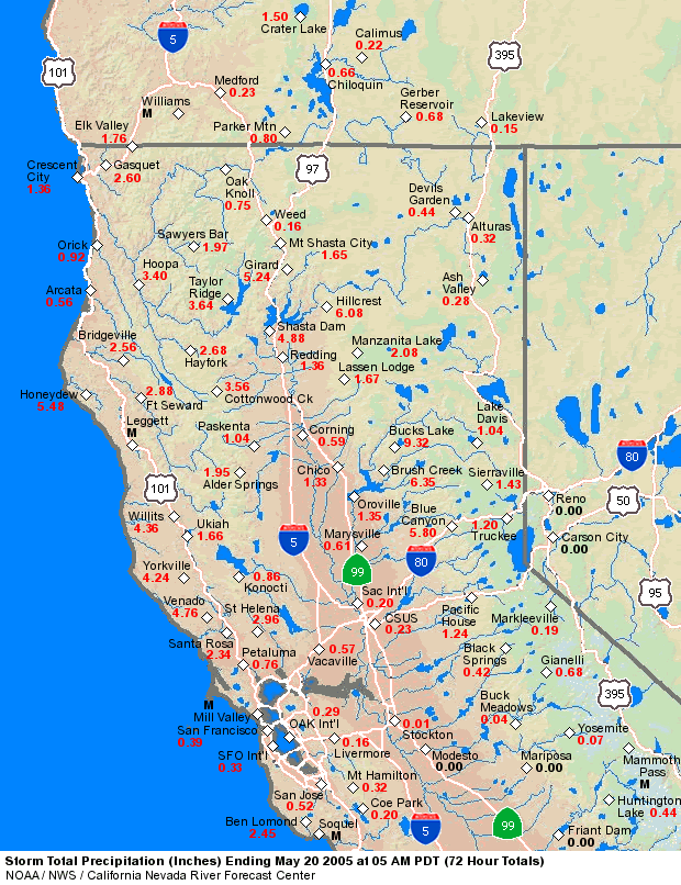 Cnrfc Storm Summaries May 17 19 2005